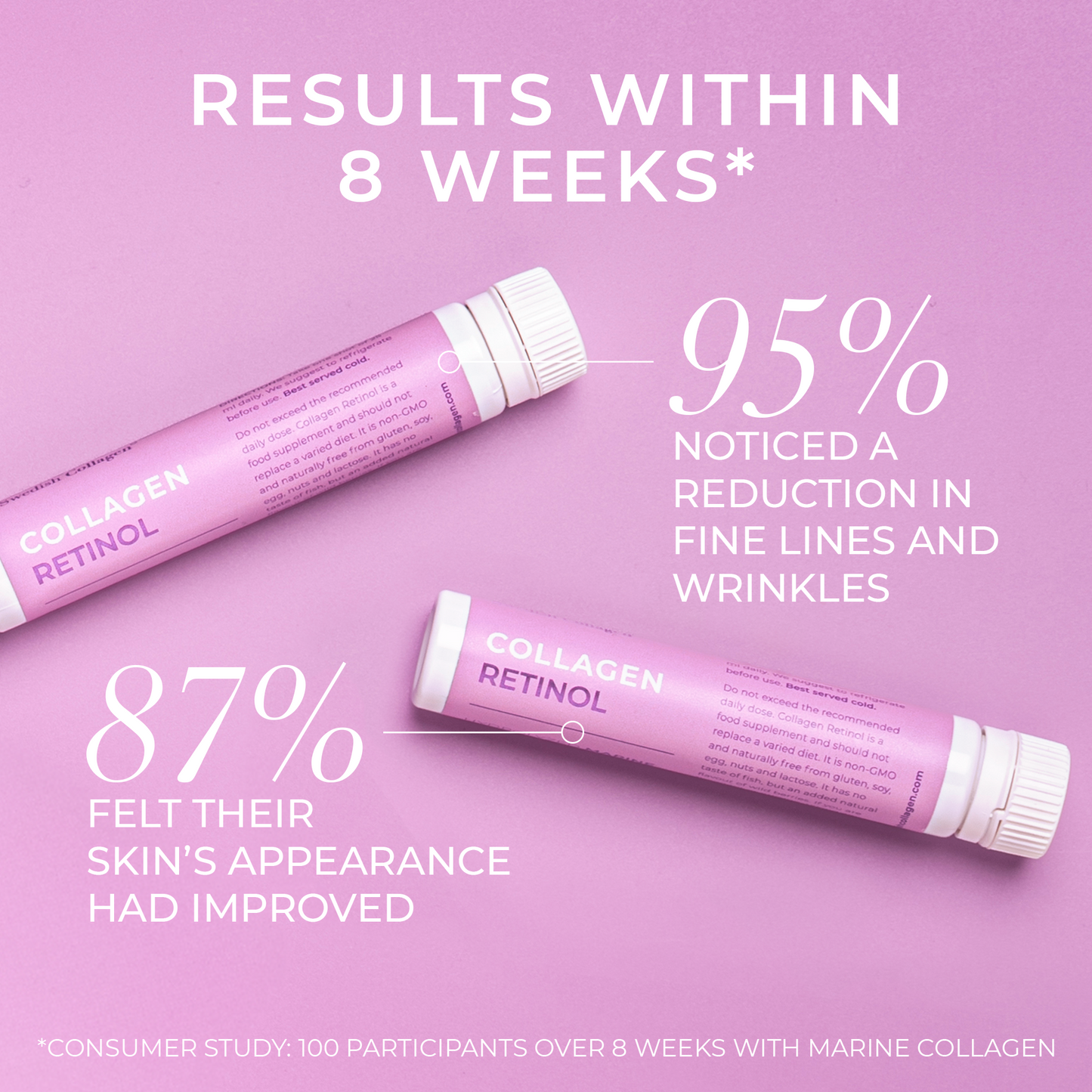 Vienkartinis kolageno shot’as – 25 ml, be cukraus.