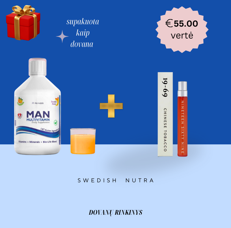 VYRAMS - Swedish Nutra ir kvepalų dovanų rinkinys