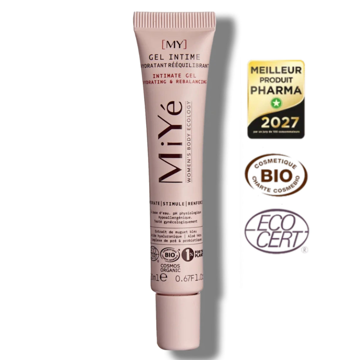 MiYé drėkinamasis ir balansą palaikantis intymios zonos gelis, 20 ml