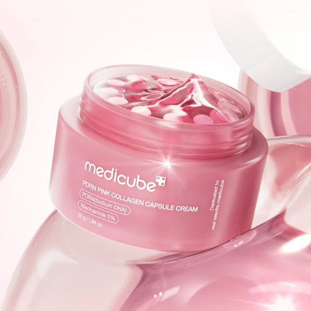 Medicube PDRN Pink Collagen Capsule Cream brandžiai ir dehidratuotai odai, 55 g