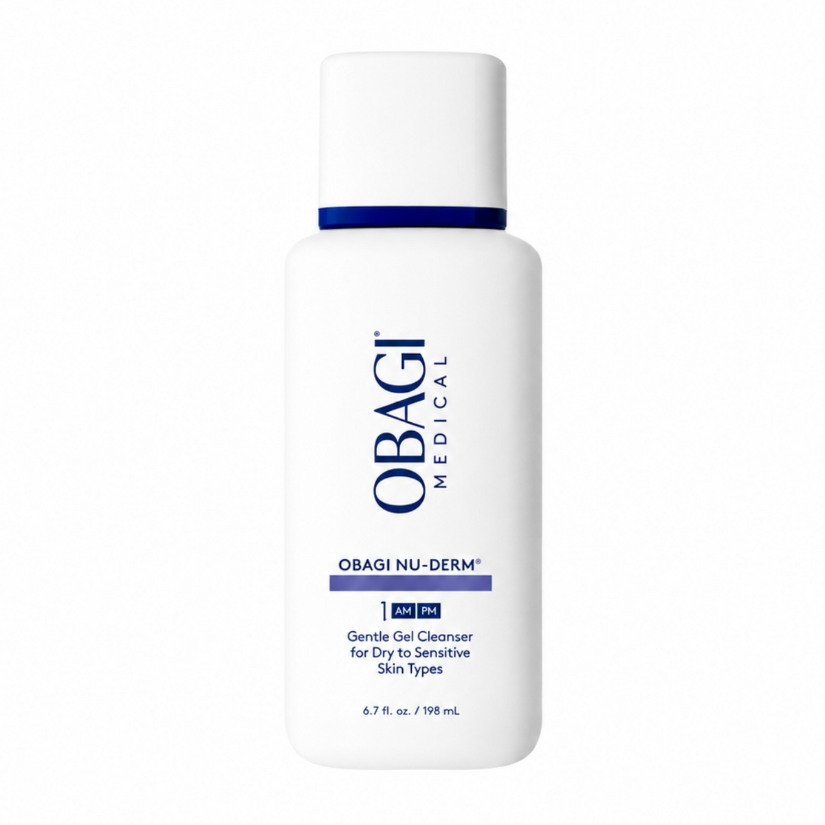 Obagi Medical Nu-Derm Gentle Cleanser, švelnus veido prausiklis, 198 ml