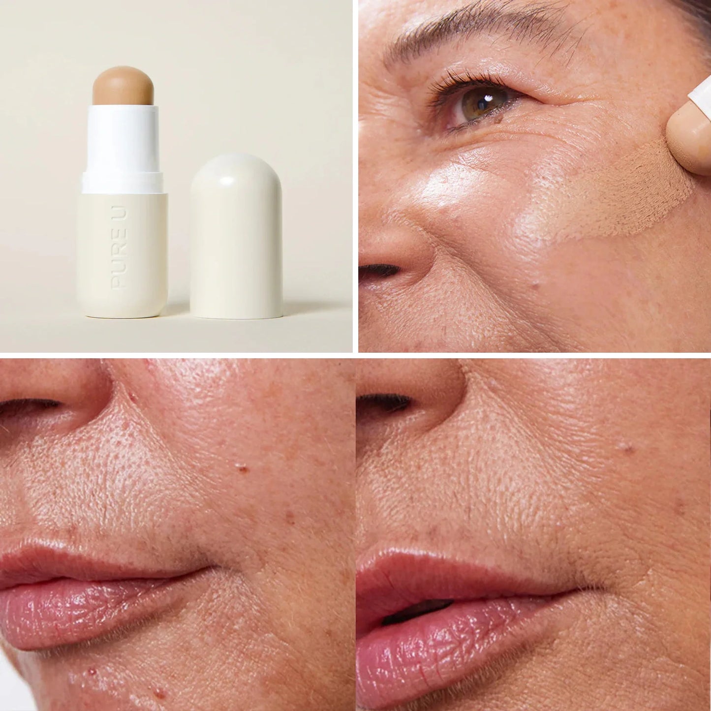 PURE U. Concealer Balm Nr. 5 Hazel – maskuoklio lazdelė, naudojimas ir prieš bei po rezultatas