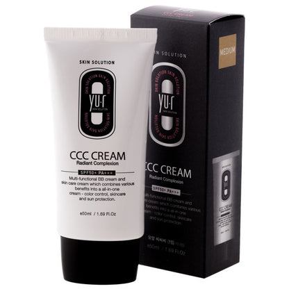     YU.R CCC Cream SPF50+ natūralaus padengimo korekcinis veido kremas