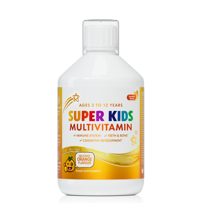 Swedish Nutra Super Kids Multivitamin – 500 ml skysti vitaminai vaikams
