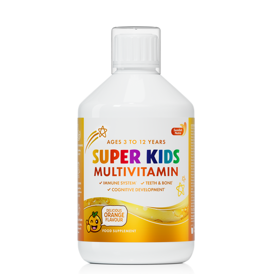 Swedish Nutra Super Kids Multivitamin – 500 ml skysti vitaminai vaikams
