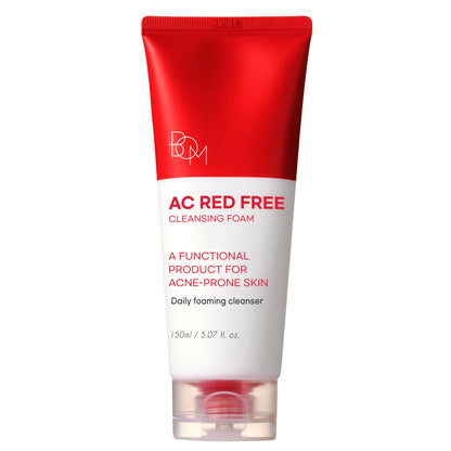 BOM AC Red Free Cleansing Foam valomosios veido putos su salicilo rūgštimi 150 ml