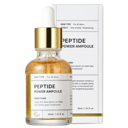 BOM Peptide Power Ampoule drėkinanti ir skaistinanti ampulė veidui 30 ml