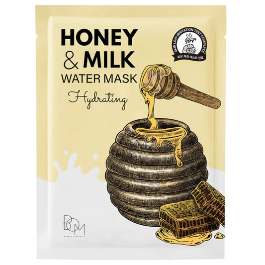 BOM Honey & Milk Mask lakštinė veido kaukė su medumi ir pieno baltymais