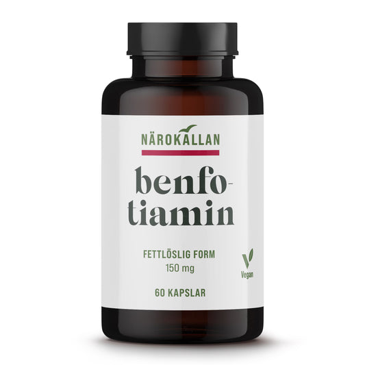 Närokällan – benfotiaminas 150 mg, 60 kapsulių