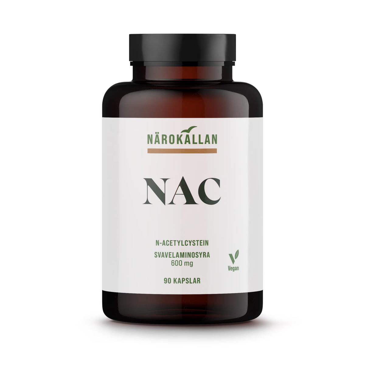 Närokällan – NAC N-acetilcisteinas 600 mg, 90 kapsulių