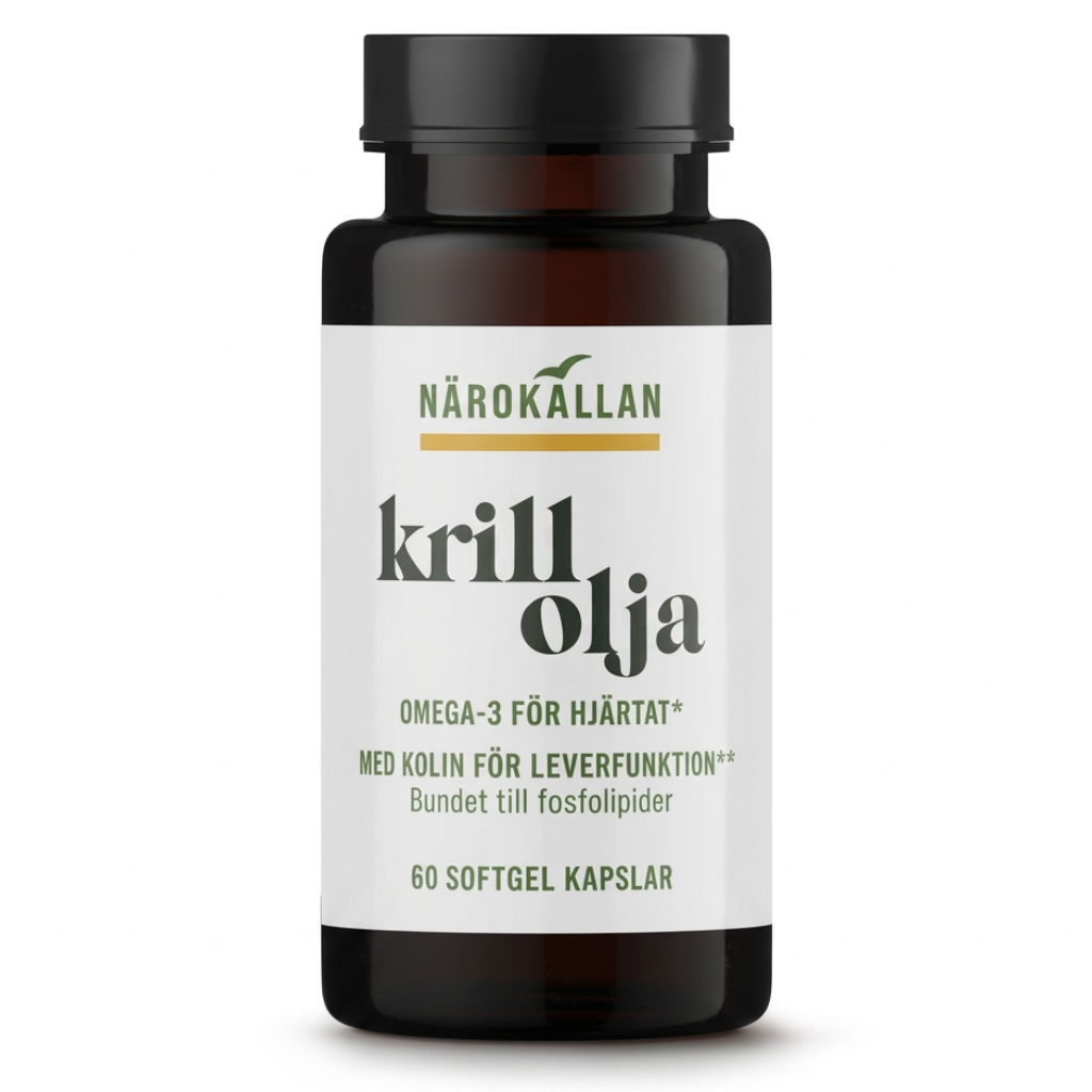 Närokällan vėžiagyvių aliejus Omega-3, 60 kapsulių pakuotė