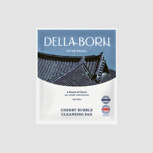 Dellaborn Cherry Bubble Cleansing Pad 3-in-1 Veido Pilingo Padelis