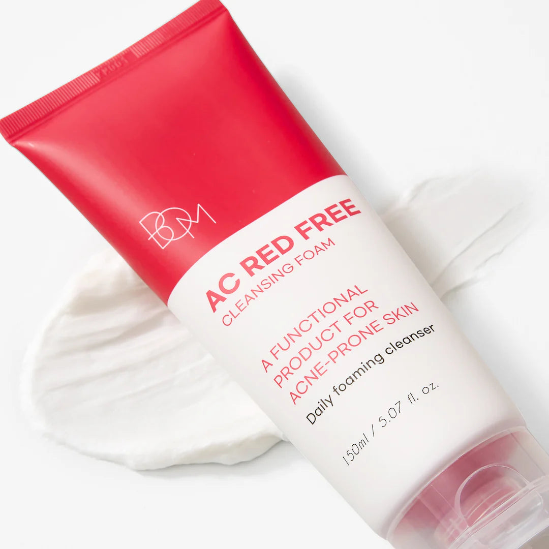 Korėjietiškos veido putos probleminei odai BOM AC Red Free Cleansing Foam