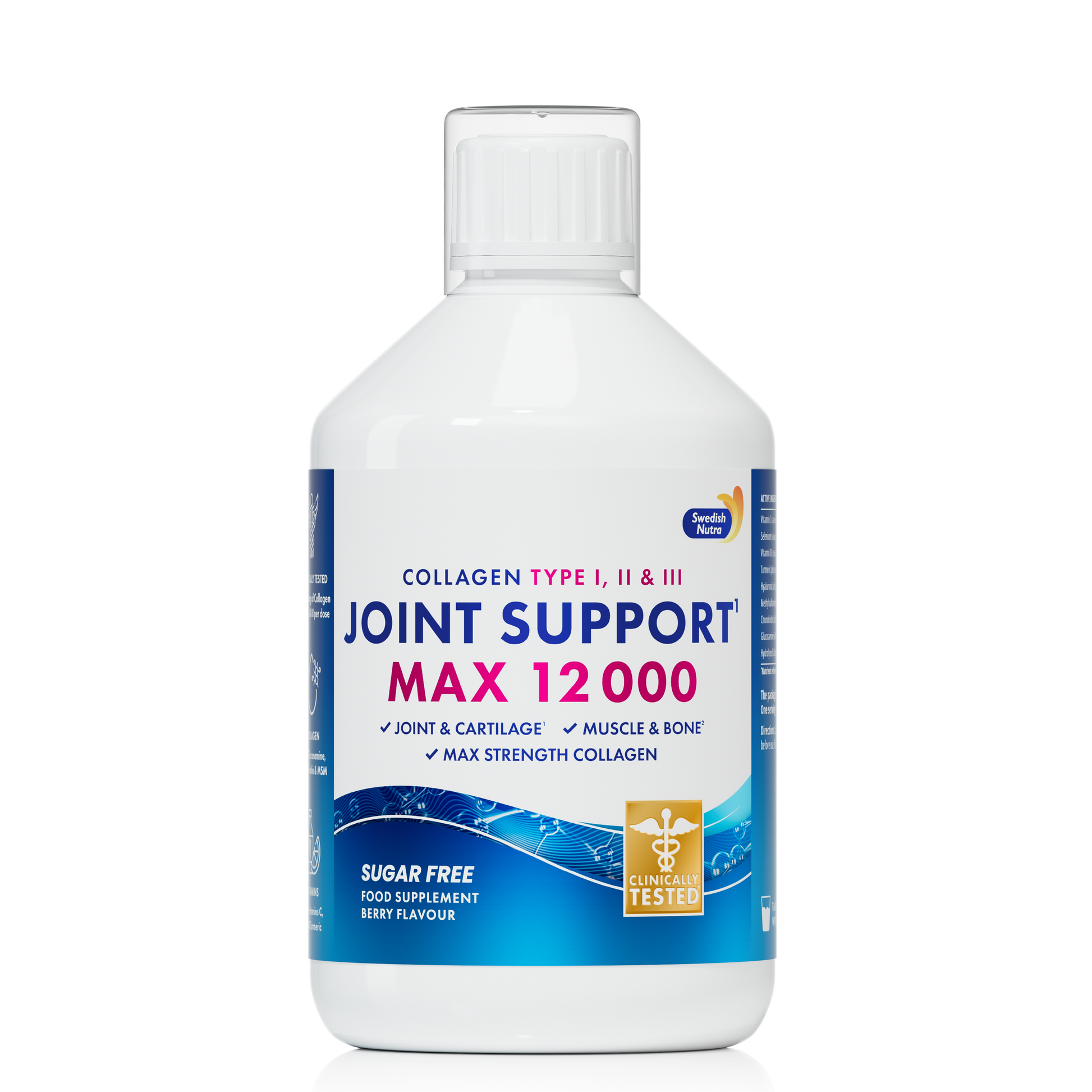 Swedish Nutra Collagen Joint Support MAX – skystas kolagenas sąnariams, 500 ml.