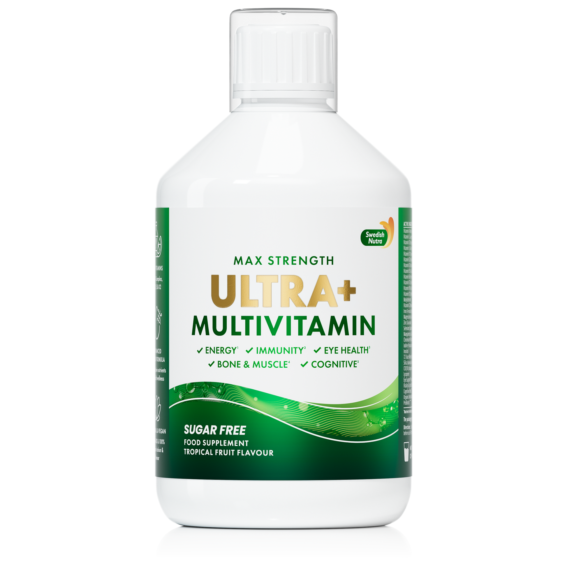 Swedish Nutra Ultra+ Multivitamin 500 ml skysti multivitaminai