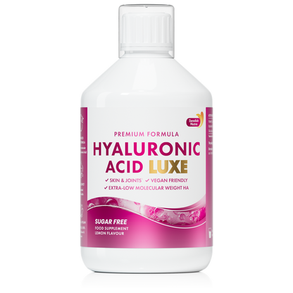 Swedish Nutra Hyaluronic Acid Luxe 500 ml - hialurono rūgštis odai ir sąnariams su vitaminu C