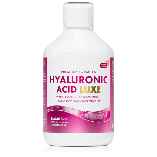 Swedish Nutra Hyaluronic Acid Luxe 500 ml - hialurono rūgštis su vitaminu C