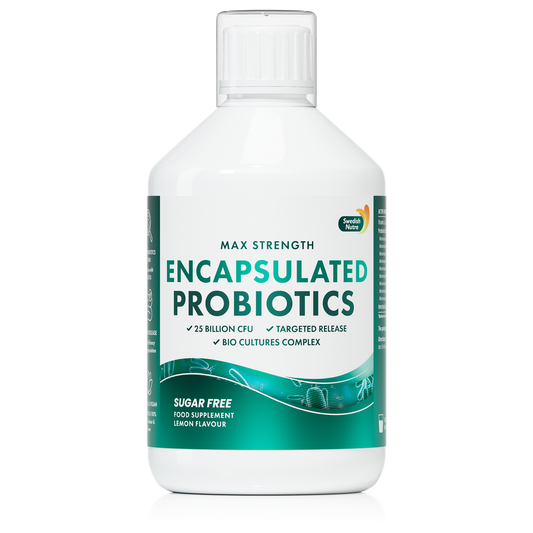 Swedish Nutra Encapsulated Probiotics Max su 25 mlrd gerųjų bakterijų 500 ml