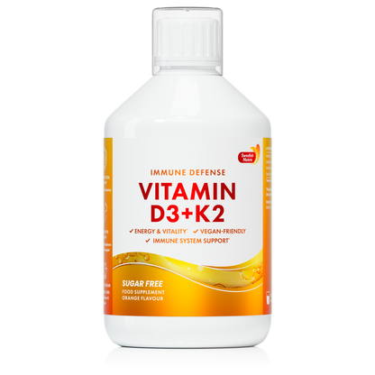     Swedish Nutra Vitamin D3 + K2 skystas papildas su vitaminu C ir cinku imunitetui