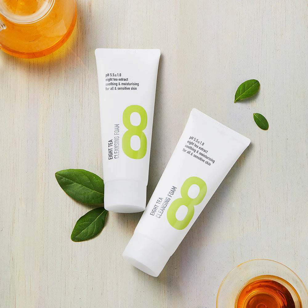 BOM Eight Tea Cleansing Foam švelnus veido prausiklis jautriai odai 150 ml