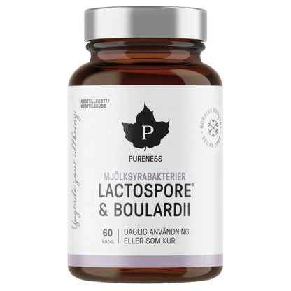 Puhdistamo LactoSpore ir Boulardii gerosios bakterijos, 30 kapsulių
