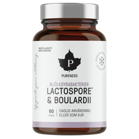 Puhdistamo LactoSpore ir Boulardii gerosios bakterijos, 30 kapsulių