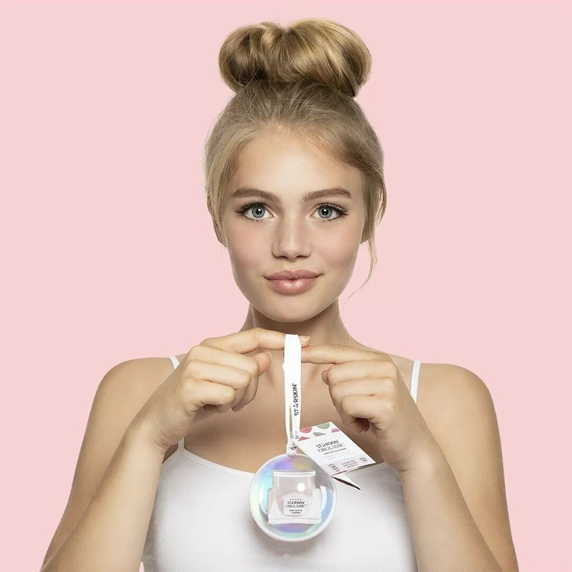 ORGLAMIC™ Pink Cactus mini veido kremas 15 ml – sultingas, šilkinis kremas su kaktusų ekstraktais ir hialuronu. Kelioninio dydžio. Pagaminta Korėjoje.