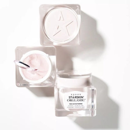 ORGLAMIC™ Pink Cactus mini veido kremas 15 ml – sultingas, šilkinis kremas su kaktusų ekstraktais ir hialuronu. Kelioninio dydžio. Pagaminta Korėjoje.