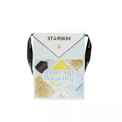 STARSKIN Glow-up dovanų rinkinys – veido, lūpų, paakių, rankų ir pėdų kaukės bei šveitiklis. Prabangi SPA odos priežiūra namuose. Pagaminta Korėjoje.
