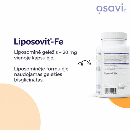 Osavi Liposovit-Fe liposominės geležies formulė