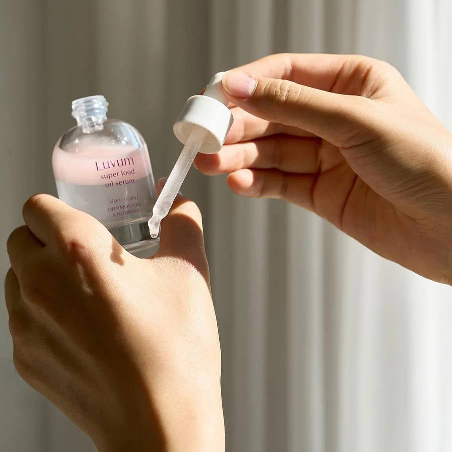 Luvum veido serumas nuo senėjimo su kolagenu ir supermaisto aliejais