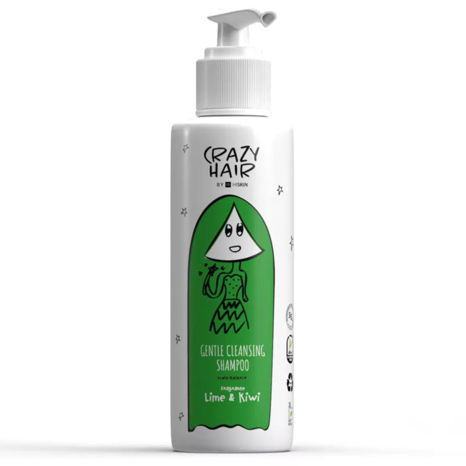     HISKIN Crazy Hair Lime Kiwi švelniai valantis šampūnas 300 ml