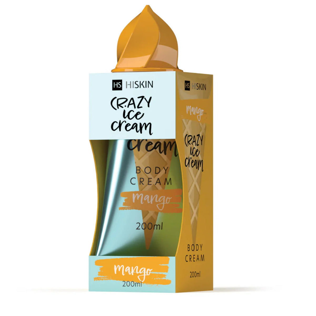     HISKIN Crazy Ice Cream Mango kūno kremas 200 ml