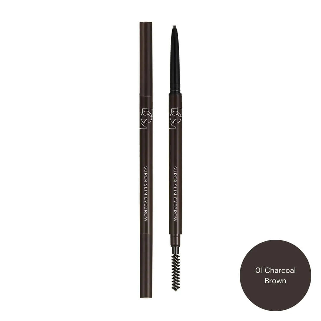 Korėjietiškas BOM antakių pieštukas su plonu galiuku ir šepetėliu
cHARCOAL BROWN