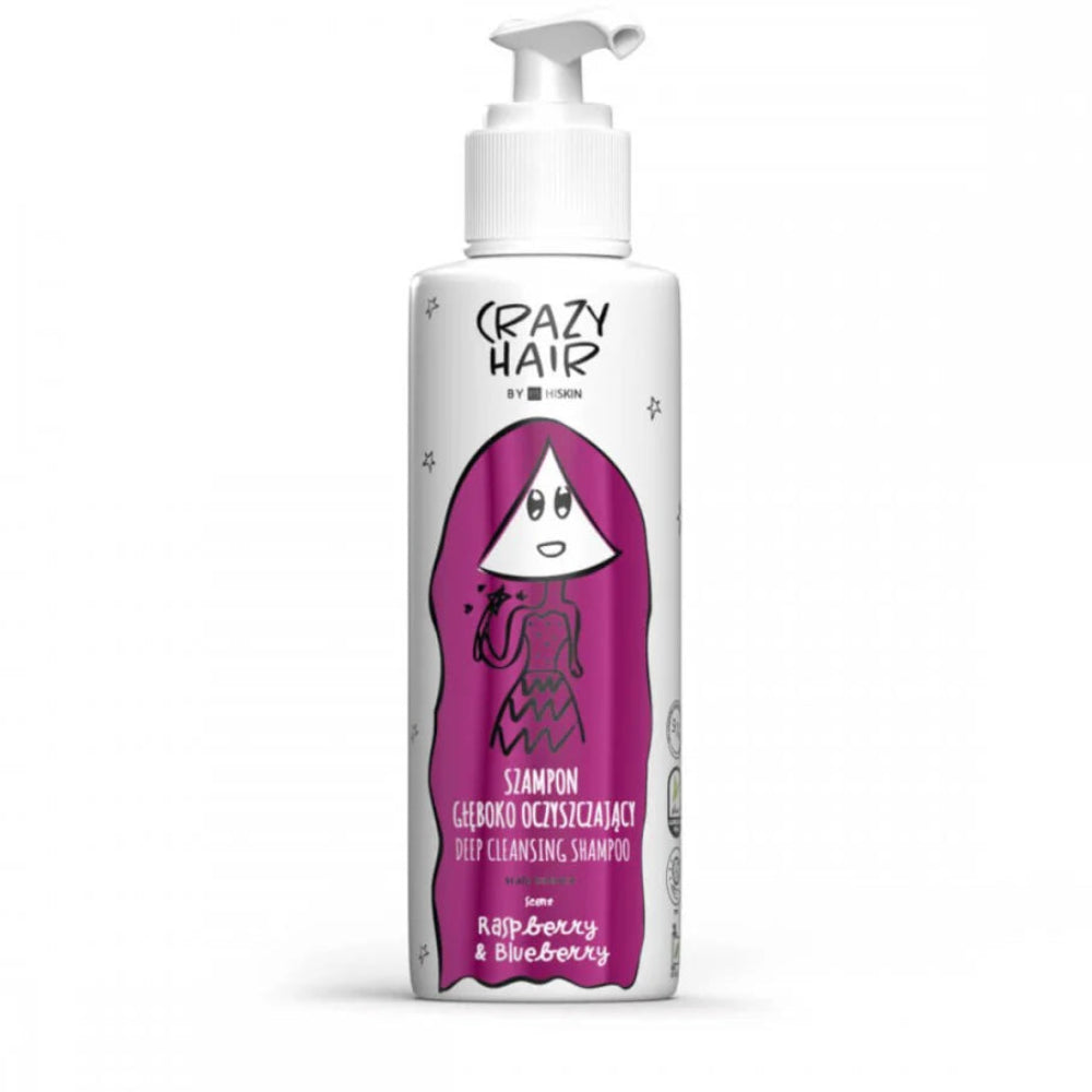     HISKIN Crazy Hair Raspberry Blueberry giliai valantis šampūnas 300 ml