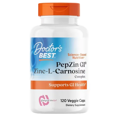 Doctor’s Best PepZin GI, 120 augalinių kapsulių – pakuotė