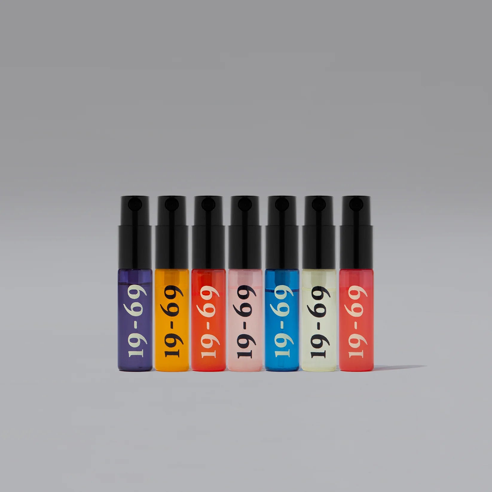 Discovery Set – 7 nišinių kvepalų miniatiūros, 2.5 ml, Purple Haze, Capri, Kasbah, Rainbow Bar, Láir Barbès, Invisible Post, La Habana
