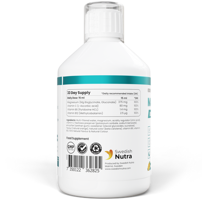 Essentials 100 Liquid Magnesium Bisglycinate 500 ml - skystas magnio papildas energijai, miegui ir raumenų funkcijai