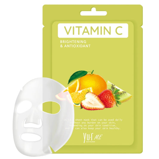    YU.R Me Vitamin C Sheet Mask skaistinanti lakštinė veido kaukė su vitaminu C
