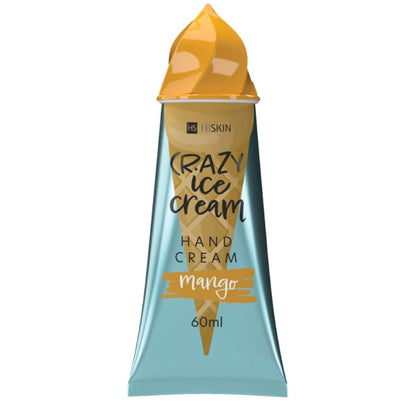 HISKIN Crazy Ice Cream Mango drėkinamasis rankų kremas 60 ml
