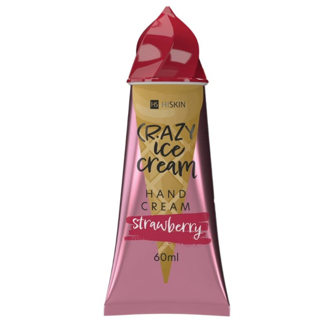 HISKIN Crazy Ice Cream Strawberry rankų kremas 60 ml