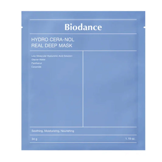     BIODANCE Hydro Cera-nol Real Deep Mask hidrogelinė lakštinė veido kaukė su keramidu