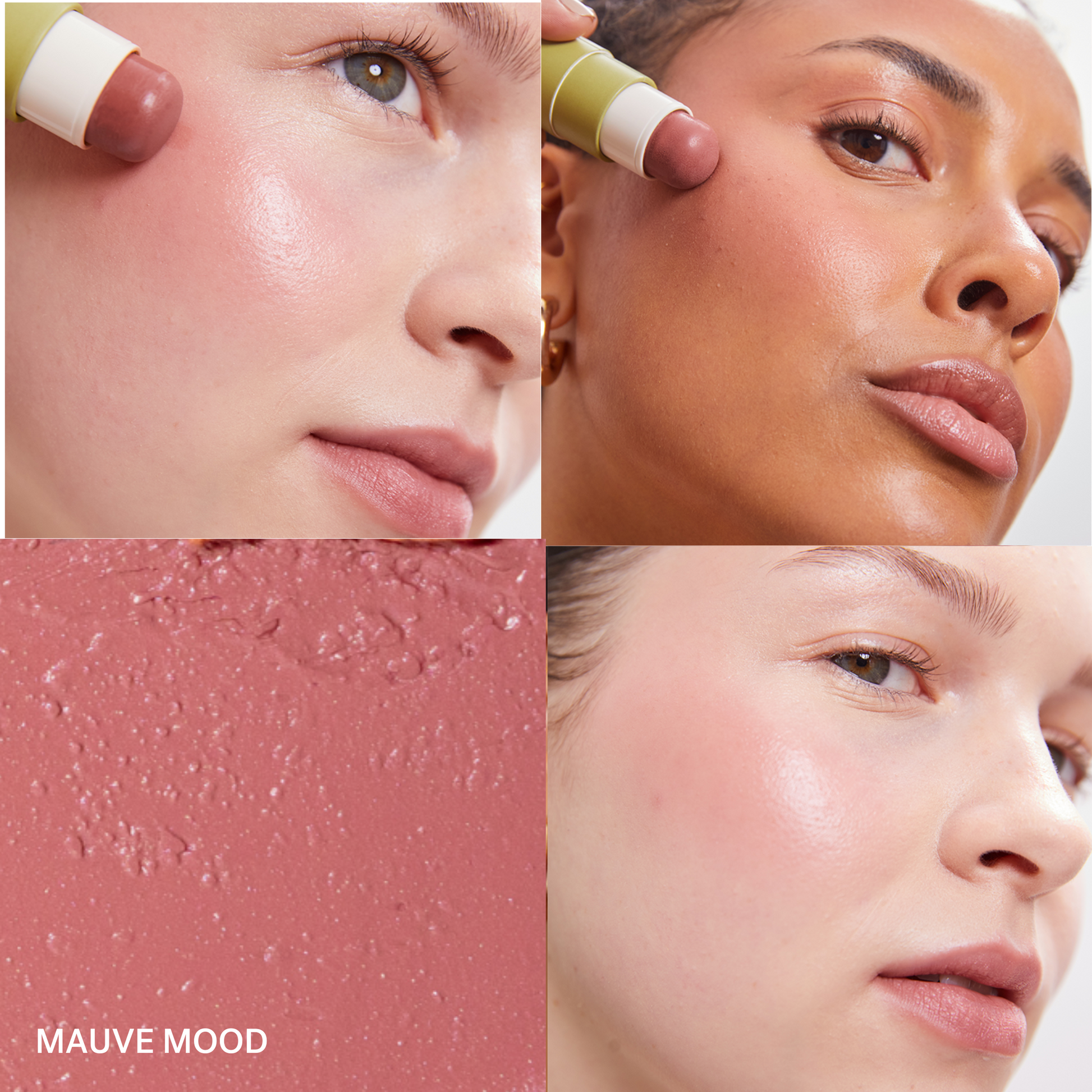 PURE U. Blush Balm kreminiai skaistalai jautriai odai – veganiški, natūralūs, be kvapiklių, tinka visų tipų odai