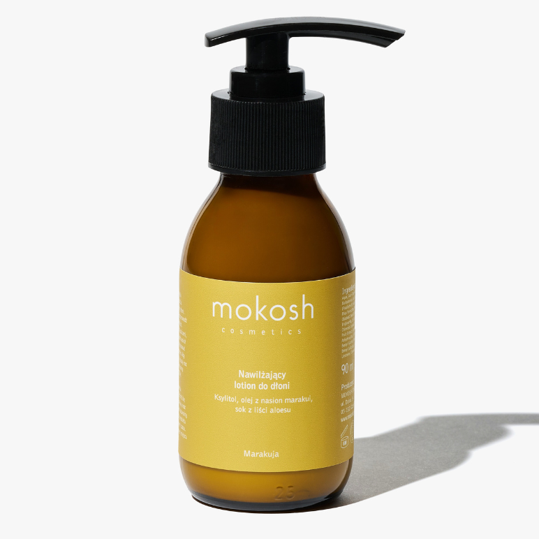 MOKOSH rankų losjonas „Passionfruit“ – drėkinantis ir maitintis kremas su pasiflorų aromatu, Luminosa.lt