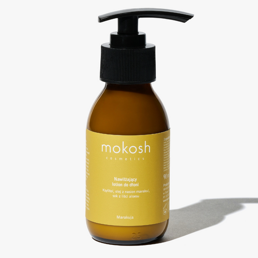 MOKOSH rankų losjonas „Passionfruit“ – drėkinantis ir maitintis kremas su pasiflorų aromatu, Luminosa.lt