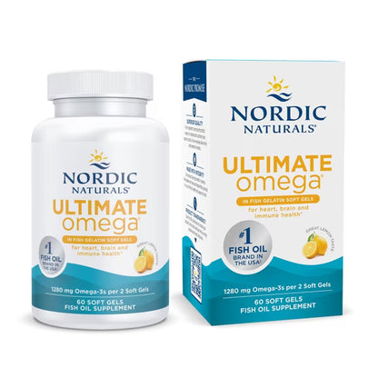 Nordic Naturals Ultimate Omega, 60 žuvų želatinos kapsulių – pakuotė