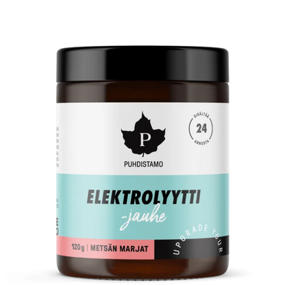 Puhdistamo elektrolitų milteliai miško uogų skonio, 120 g