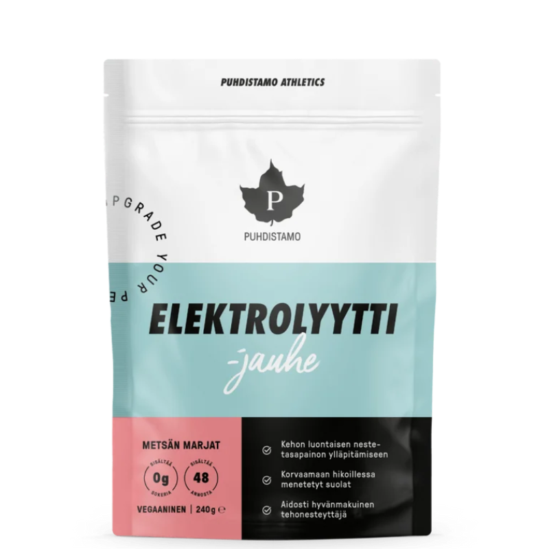 Puhdistamo miško uogų skonio elektrolitai be cukraus, 120 g