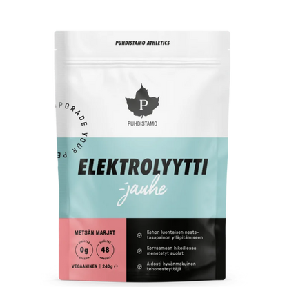 Puhdistamo miško uogų skonio elektrolitai be cukraus, 120 g