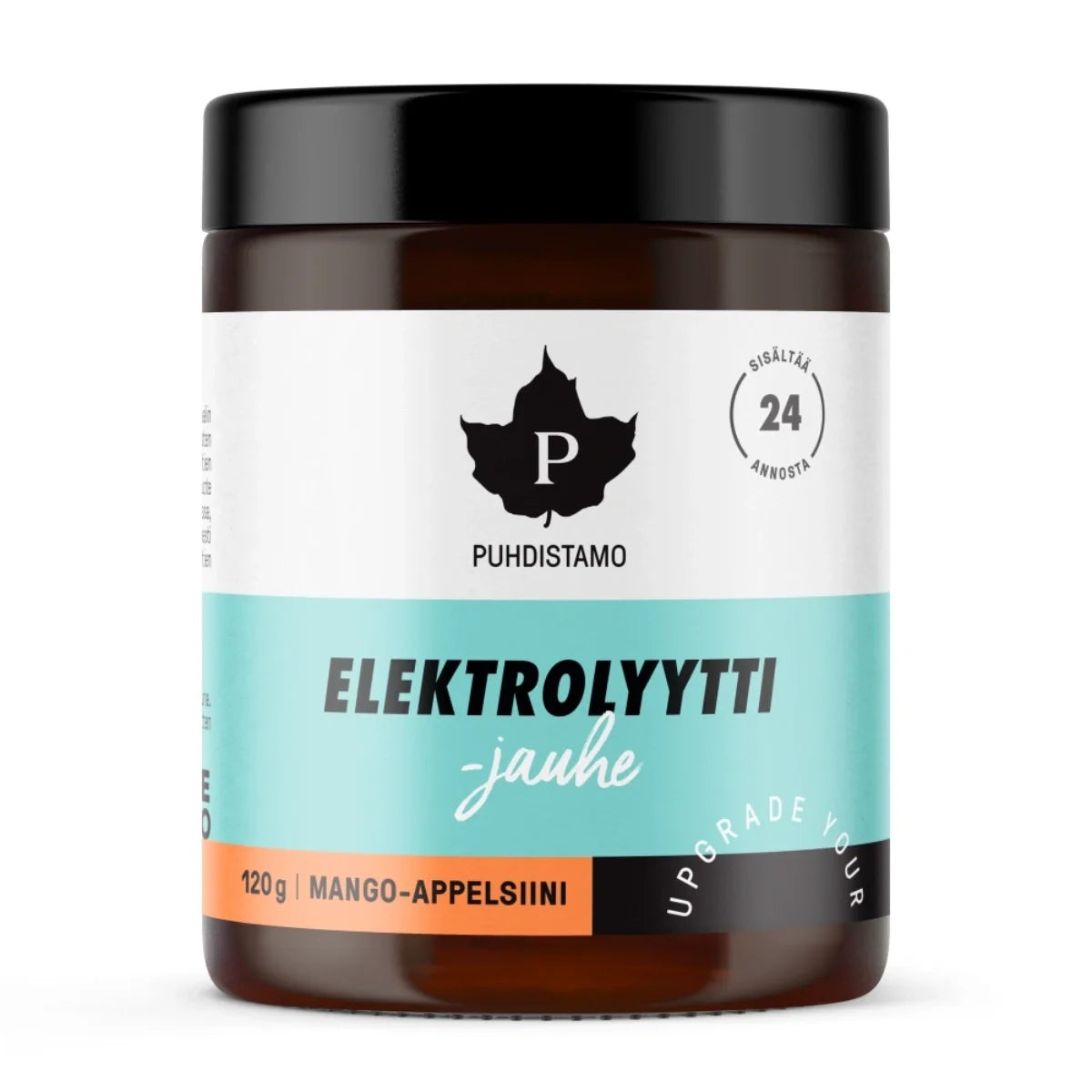 Puhdistamo elektrolitų milteliai mango-apelsinų skonio, 120 g